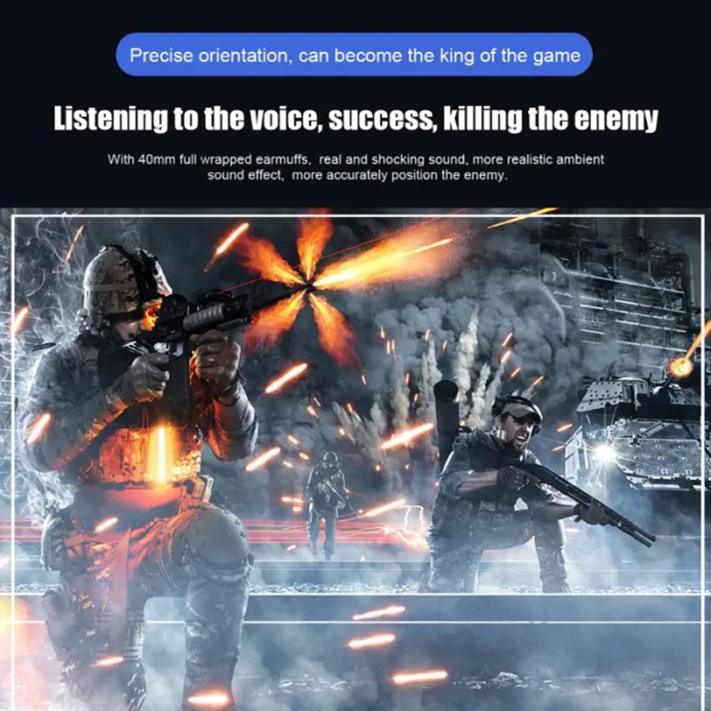 Headphones 3.5mm Wired Gaming Headset Earphones Music For PS4 Play Station 4 Game PC Chat computer With Microphone 120° Rotation
