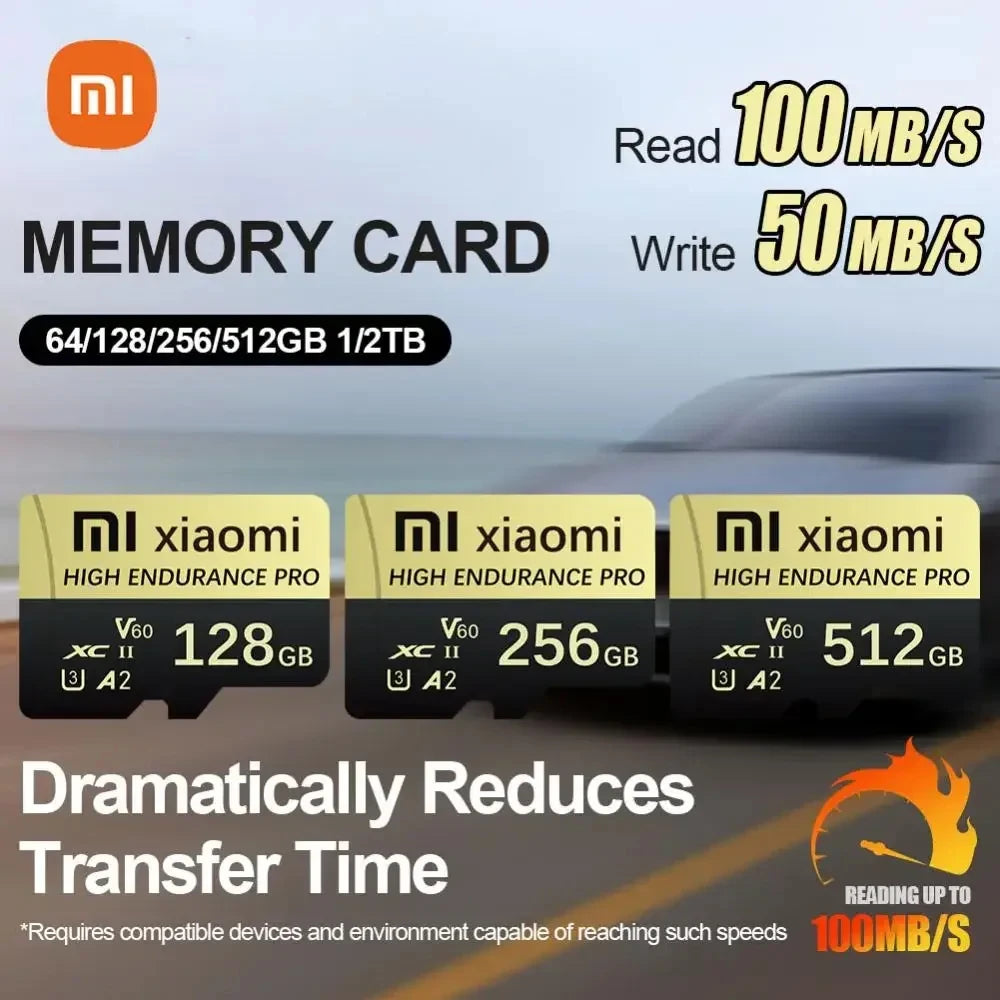 Xiaomi Real Capacity SD Memory Card 2TB 1TB Ultra Micro Tarjeta SD 128GB Micro TF SD Card 512GB 256GB For Lenovo Nintendo Switch