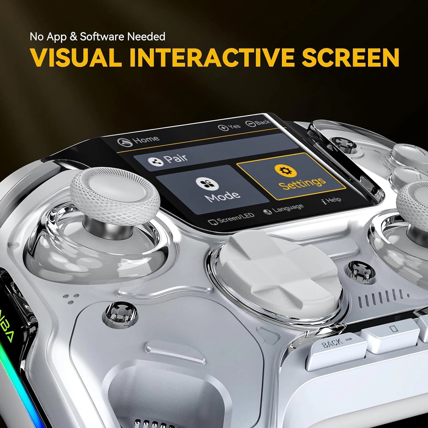 Mamba One V2 Wireless Gaming Controller for Switch/PC/iOS/Android Hall Effect Stick RGB Light 1800mAh with Charging Dock