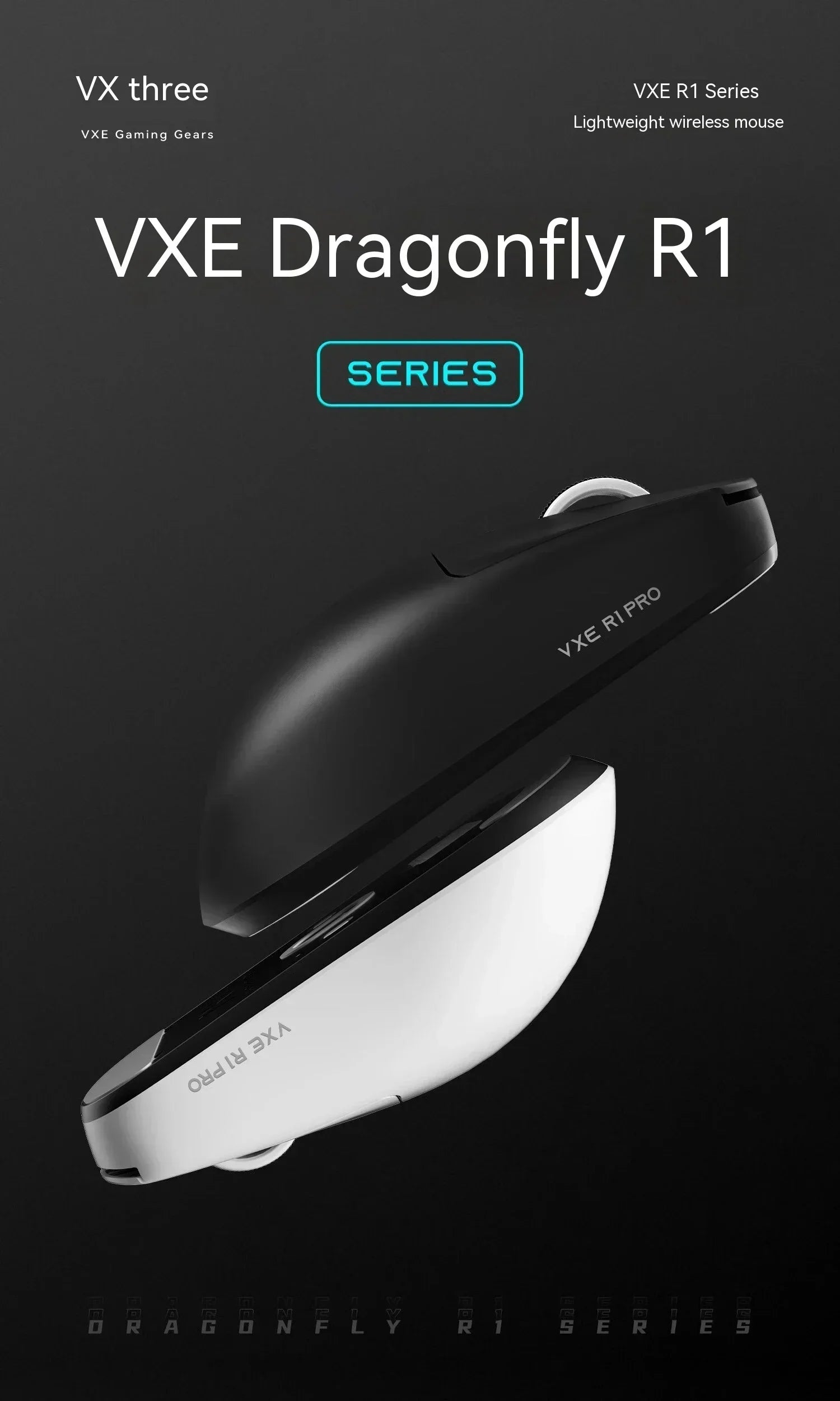 New VXE Dragonfly R1 Pro Sensor Wireless Mouse Nordic Paw3395 52840 2khz Smart Speed X Low Delay Office Gamer Pc Gaming Mouse