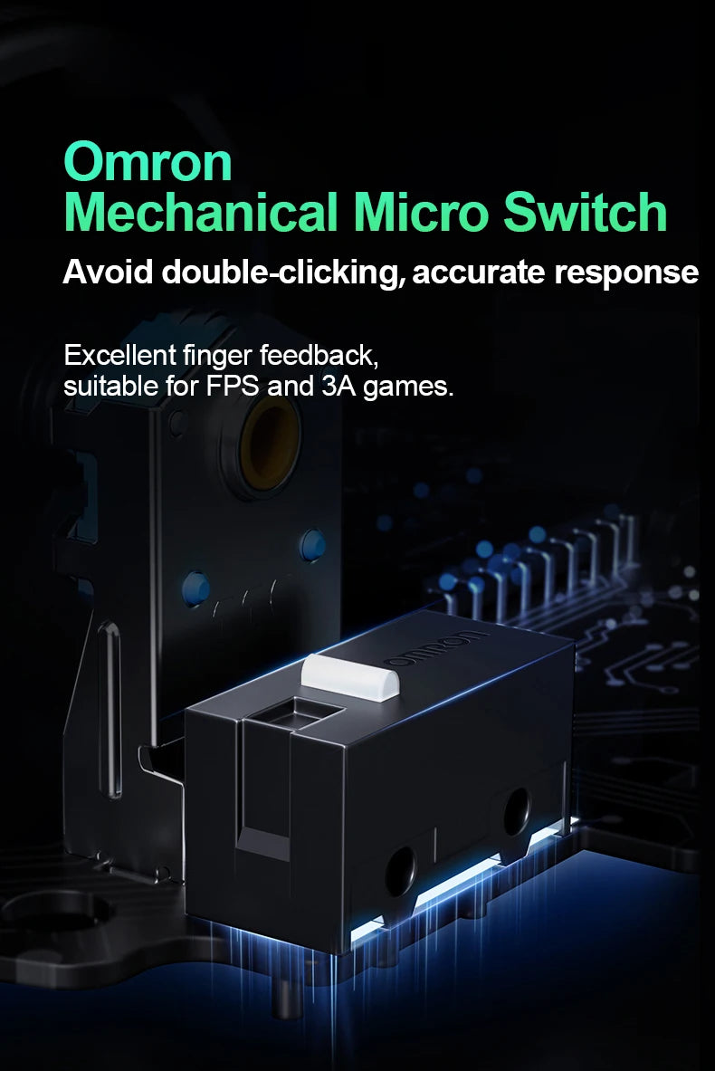 MCHOSE A7 Pro Wireless E-sports Gaming Mouse Bluetooth Rechargeable PAW3395 Lightweight Ergonomic 2.4G Wireless Mouse