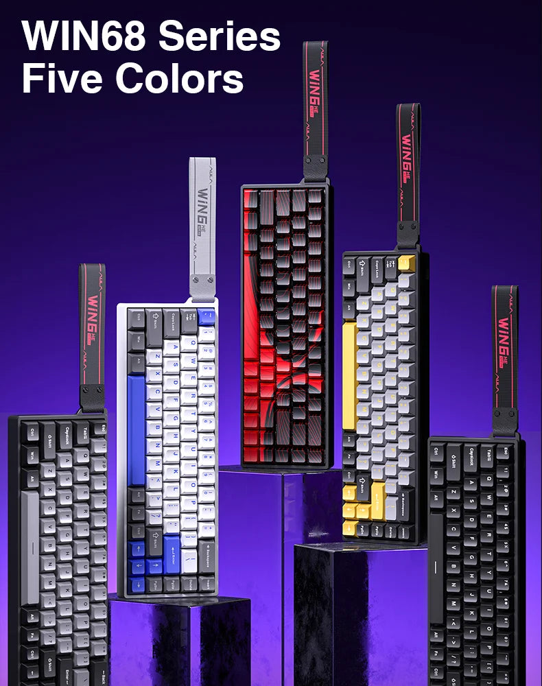 AULA WIN60 WIN68 HE Esports Magnetic Switch Keyboard Rapid Trigger 8K Return RGB Hotswap 60% 68% Custom Game Keyboard