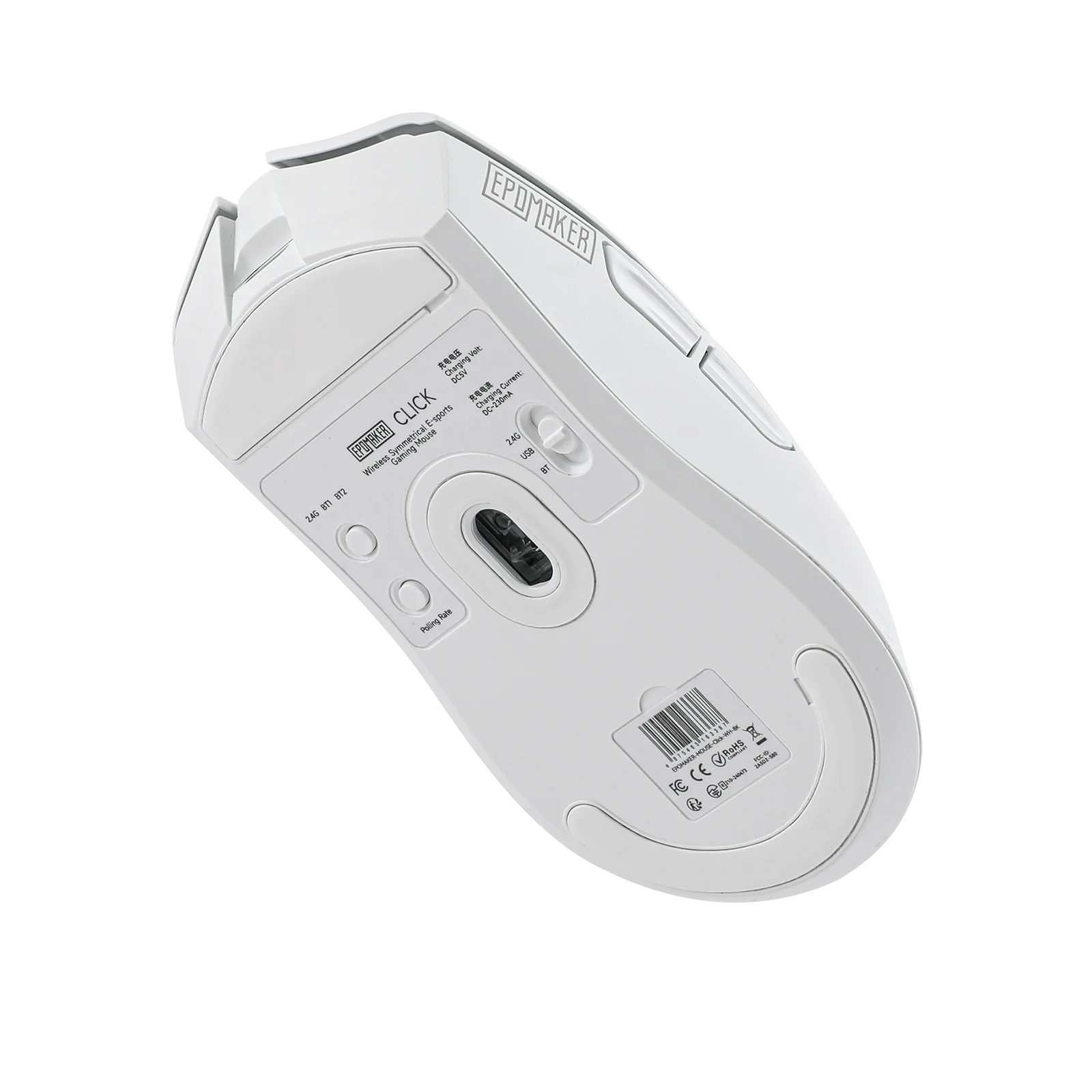 EPOMAKER Click Gaming Mouse Wireless 2.4Ghz/Bluetooth/Type-C 800 to 42000 DPI Adjustable 8K Polling Rate for PC/Mac/Linux