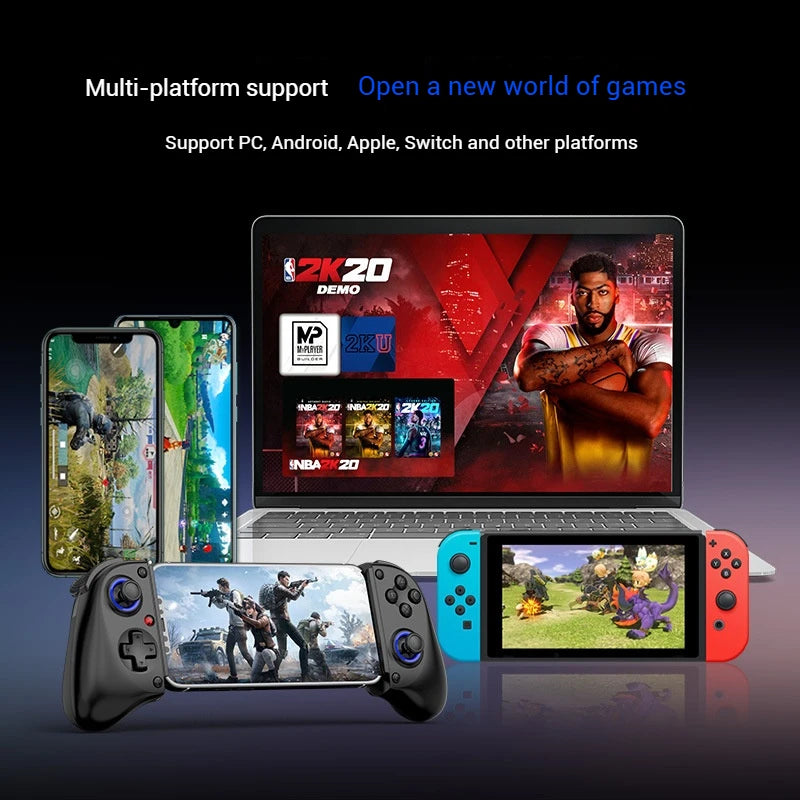 D11 Stretch gamepad Hall Trigger macro back Key Switch Android IOS Streaming gamepad PC type-c Link