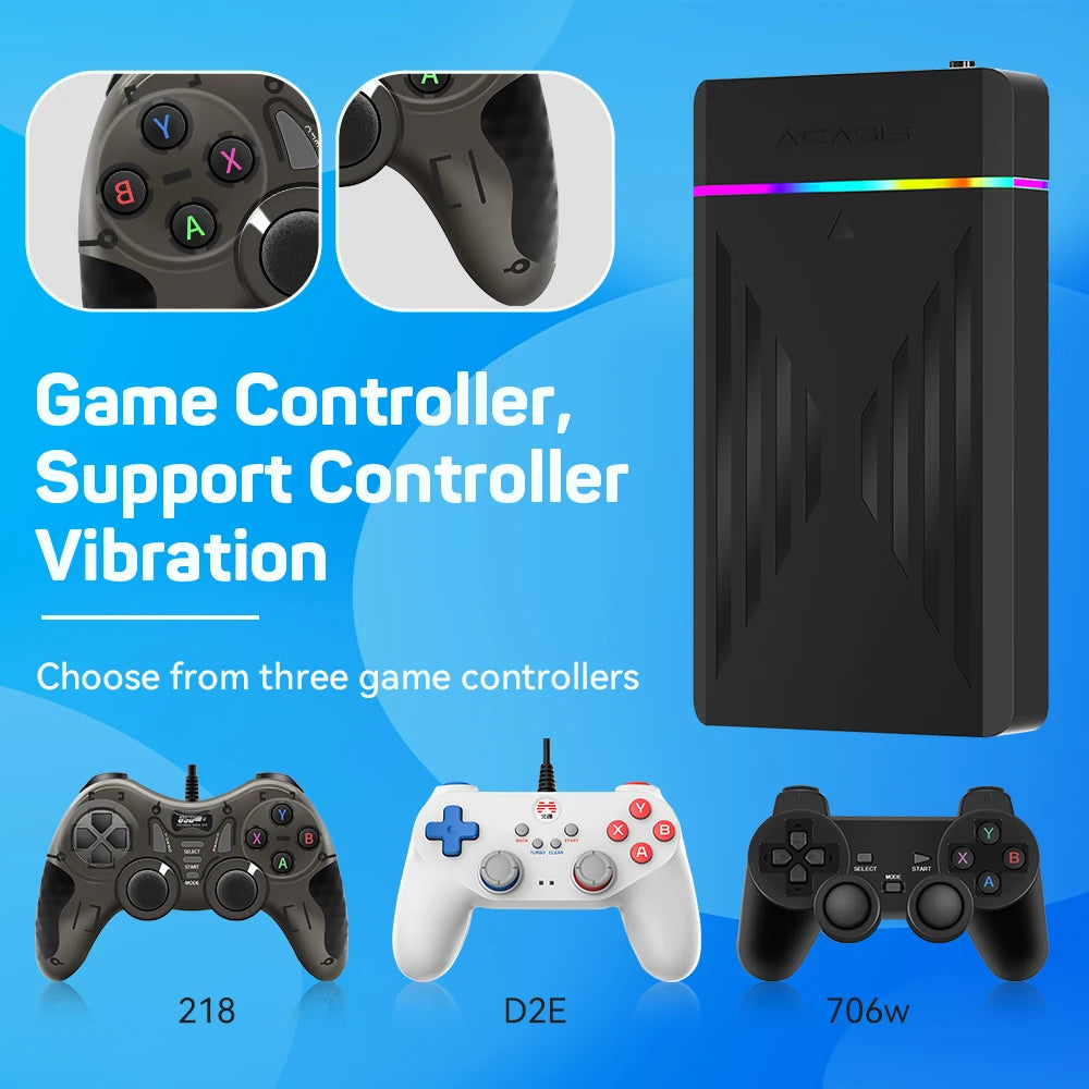 3TB Portable Gaming HDD LaunchBox/Retrobat/Playnite Retro Game Console with 17300+ AAA/3D/Retro Games for PS4/PS3/PS2/Switch/Wii