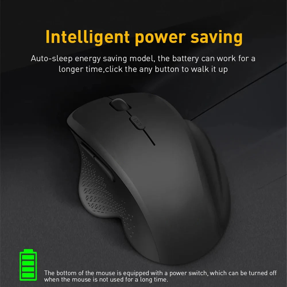 Wireless Mouse Rechargeable Bluetooth Mouse 4000DPI Silent Mice 2.4G USB Gaming Receiver for Mackbook PC Laptop Accessories