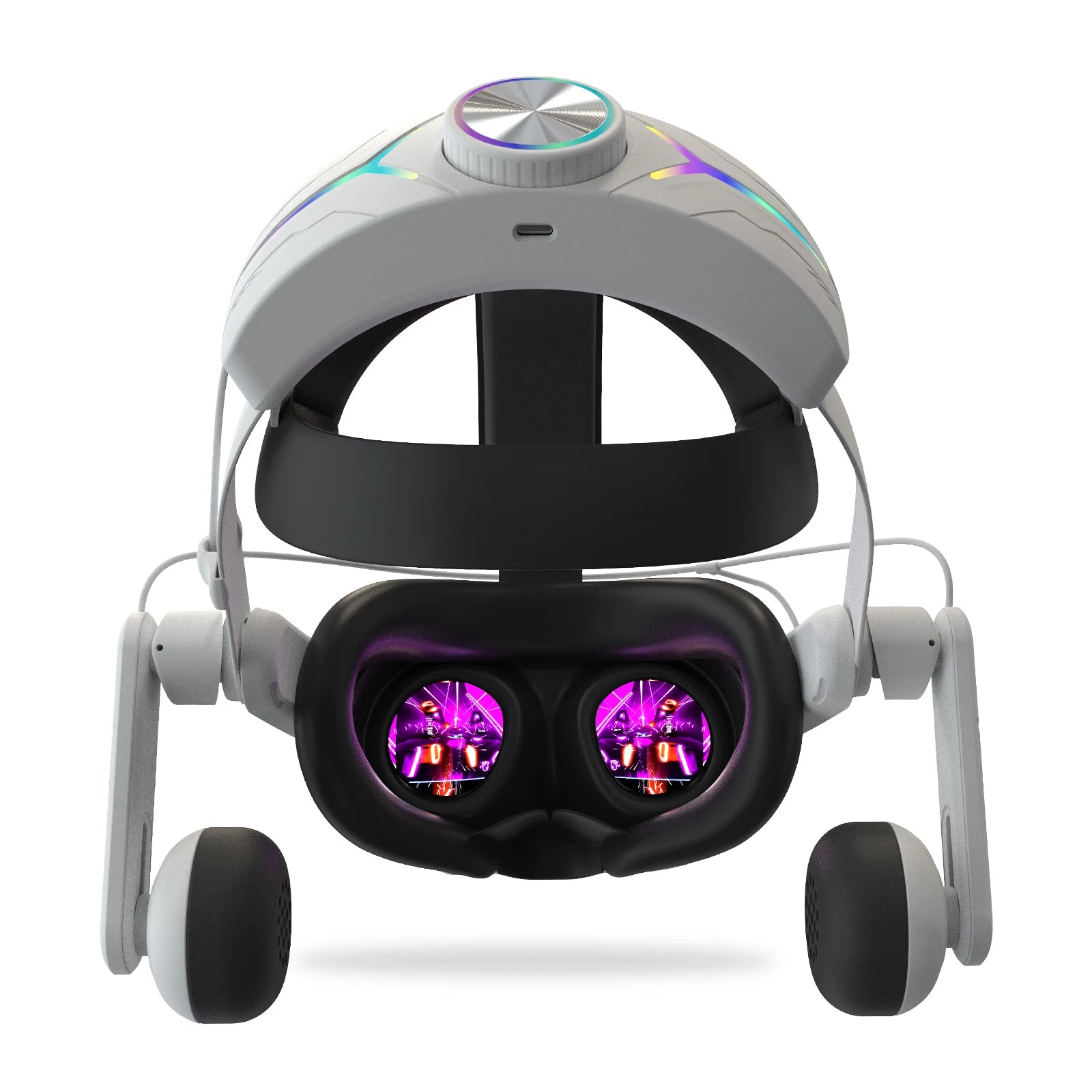 For Meta Quest3 head strap RGB Electricity King Model Headset Headset 8000 MAh Quest3 head strap VR with Adjustable Angle