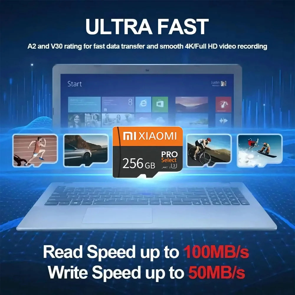 Xiaomi 2TB 1TB Micro Memory Card Class10 A2 Micro TF SD Card 128GB 512GB Cartao De Memoria SD Card For Camera Nintendo Switch PC