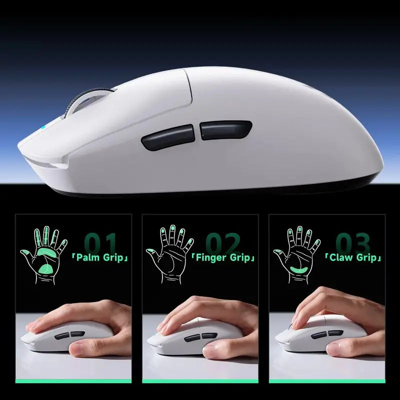 New Mchose A7 Pro Ultra Lightweight Wireless Gaming Mouse 59g With Dual 8k Polling Rate 42000 Dpi And 500mah Ultra-Low Latency