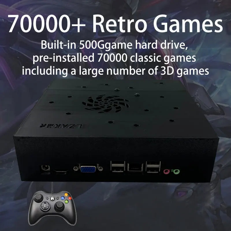 500GB X8 Retro Gaming Console Loaded 70000+ Games for Wii PS2 DC PSP GAMECUBE Plug-and-Play On TV Windows 11 Children's Gift