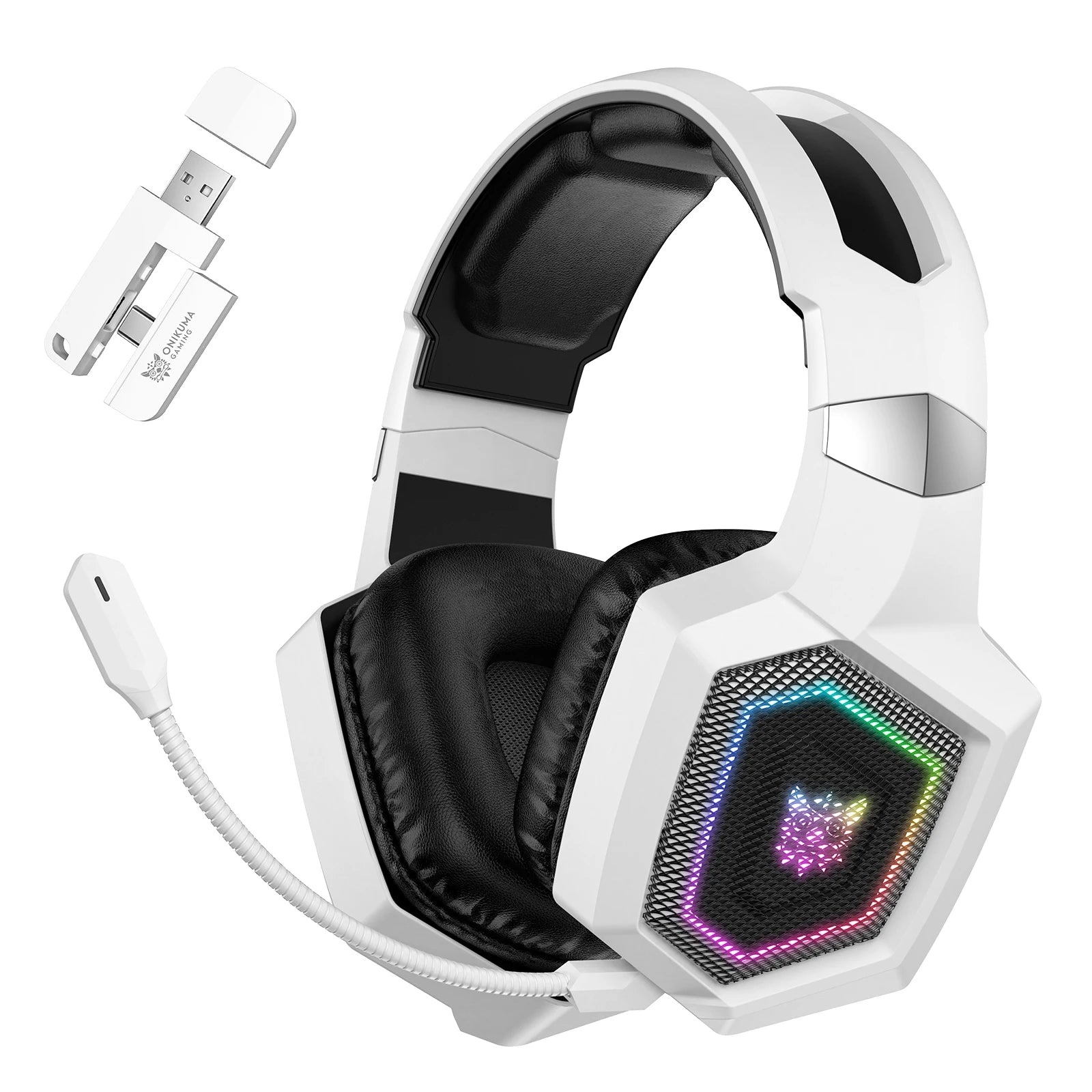 ONIKUMA Tri-Mode Headset Noise Cancelling HD Microphone Professional Gaming Wireless Headset