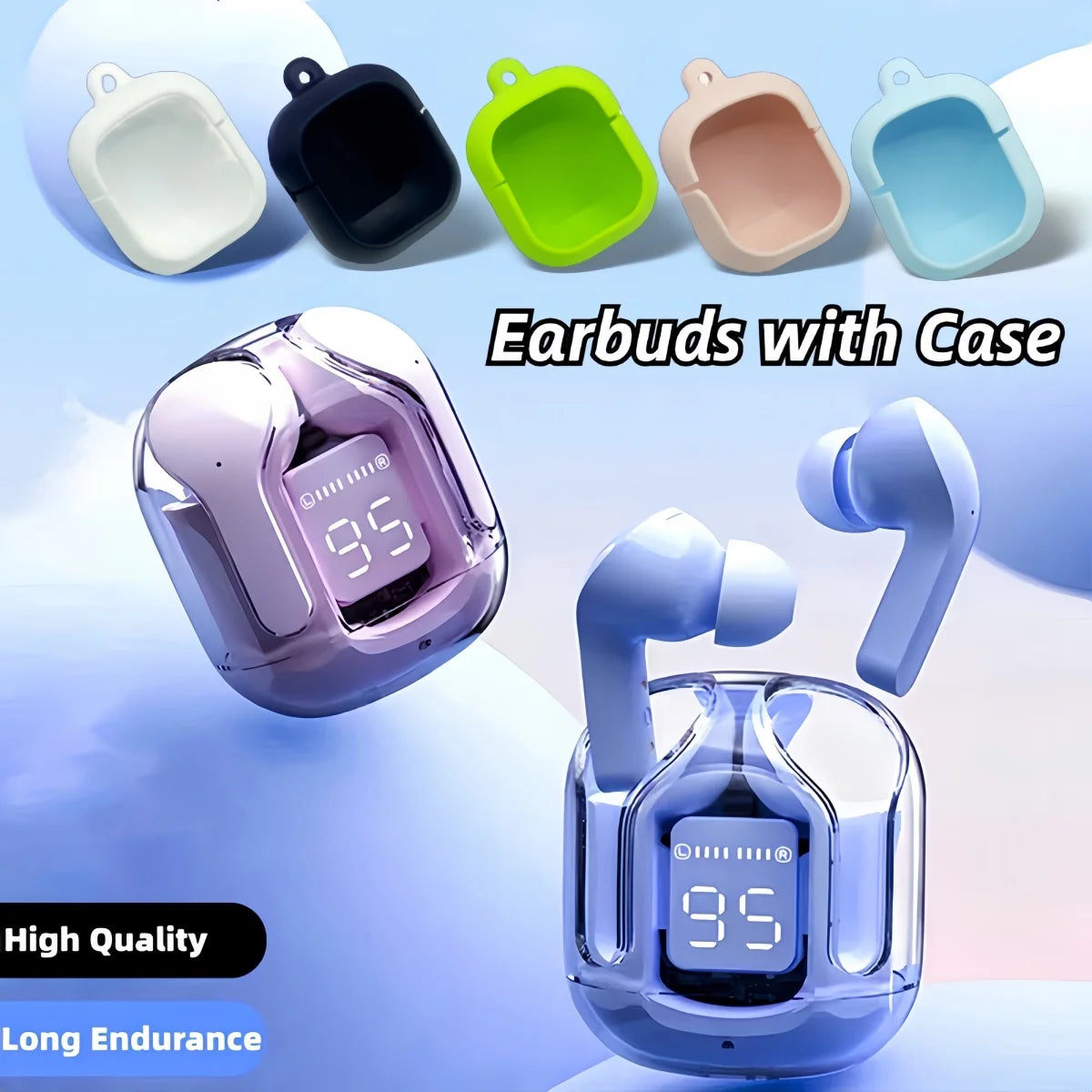 (Buy Headset Get Protective Case + Lanyard) T2 TWS Gaming Earbuds Bluetooth 5.3 Noise Reduction HD HiFi Stereo Wireless Earphone