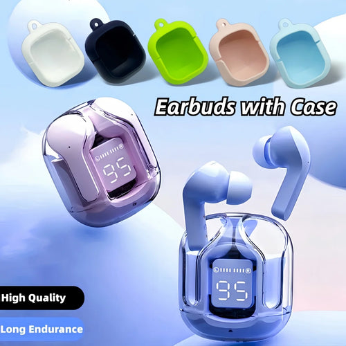 (Buy Headset Get Protective Case + Lanyard) T2 TWS Gaming Earbuds Bluetooth 5.3 Noise Reduction HD HiFi Stereo Wireless Earphone