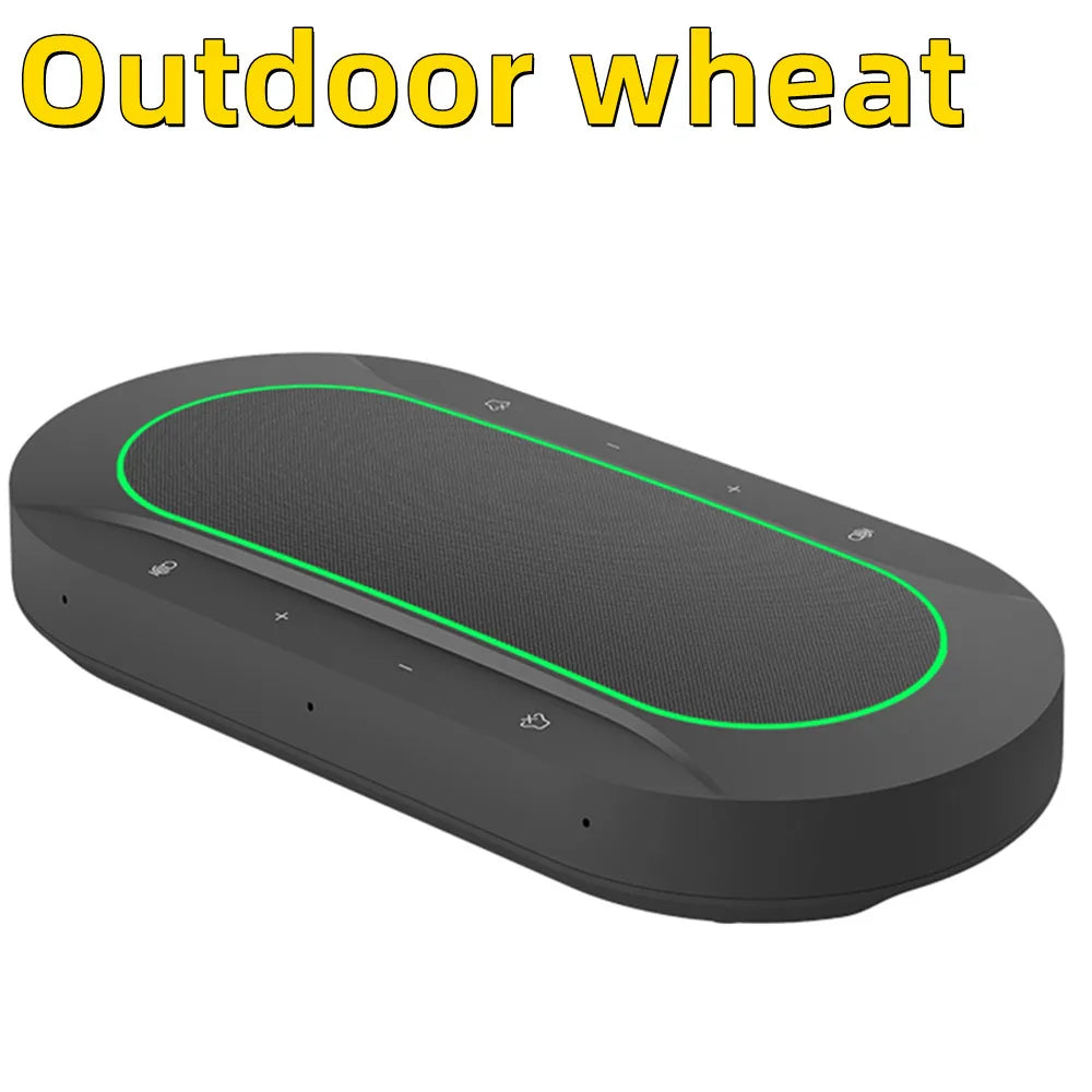 Omnidirectional Microphone for 300㎡ 1-8 360° Pickup Wireless Dongle Conference Speaker USB LAN for Meeting Classroom Easy Set up