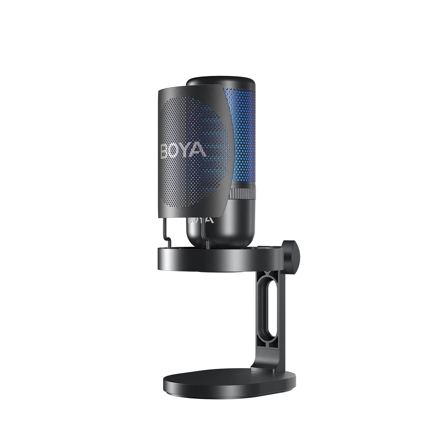 BOYA K3 USB Condenser Microphone with RGB Control/Headphone jack/Mute,MIC for PC Gaming Recording Streaming AmpliGame Podcasting