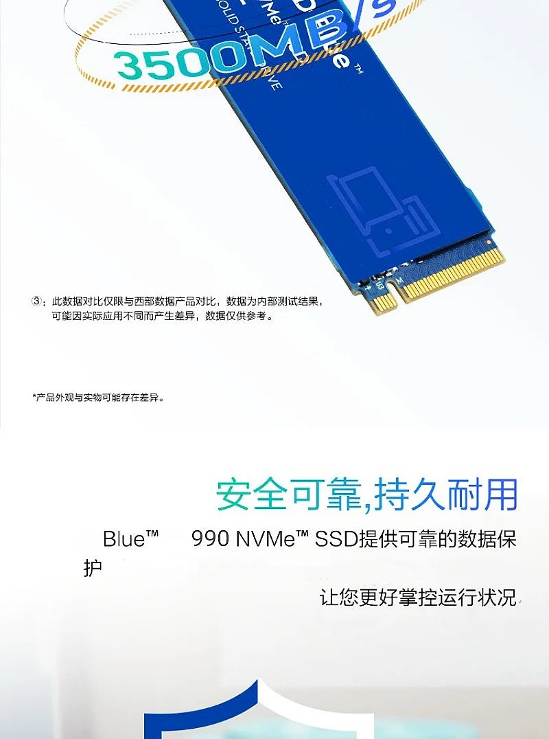 M.2 990 pro 4TB 2TB 1TB 2280  Hard drive disk NVME 2.5 inch ssd TLC 560MB/s internal Solid State Drives for laptop and desktop