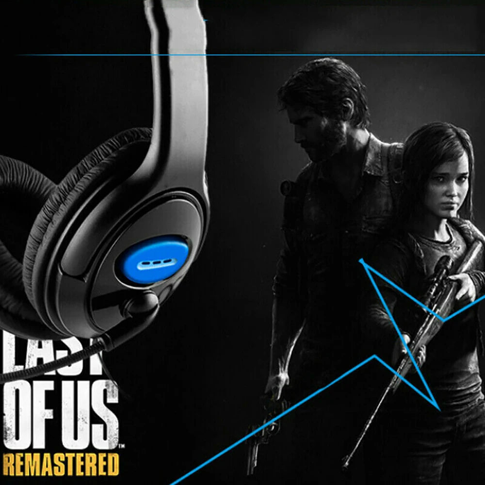 Headphones 3.5mm Wired Gaming Headset Earphones Music For PS4 Play Station 4 Game PC Chat computer With Microphone 120° Rotation