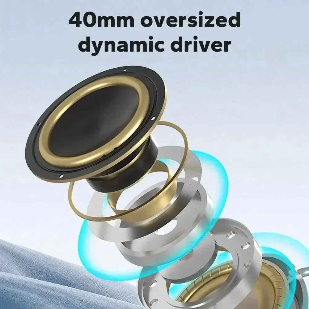 EAEY 2025 New Generation Wireless Bluetooth Headphones: Mic, Stereo Sound, Great for Sports and Gaming on Mobile Phones