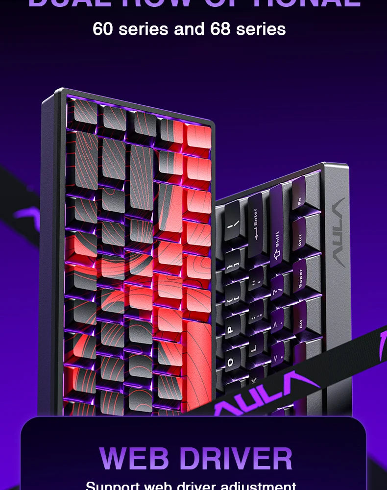 AULA WIN60 WIN68 HE Esports Magnetic Switch Keyboard Rapid Trigger 8K Return RGB Hotswap 60% 68% Custom Game Keyboard