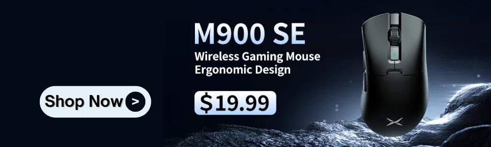 Delux M800mini Wireless Gaming Mouse, 46g Lightweight,PAW3395/PAW3311,1KHz Polling Rate for Small to Medium Hand PC Gamer