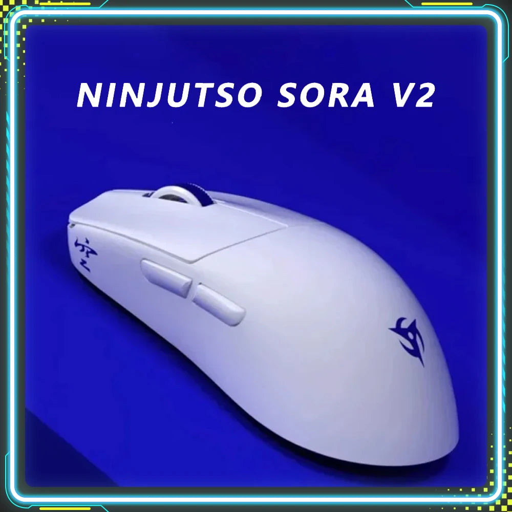 Ninjutso Sora V2 Gaming Mouse 8k Paw3395 Sensor Lightweight 2.4G Wireless USB Customized Dual Mode Mice PC E-Sports Accessories
