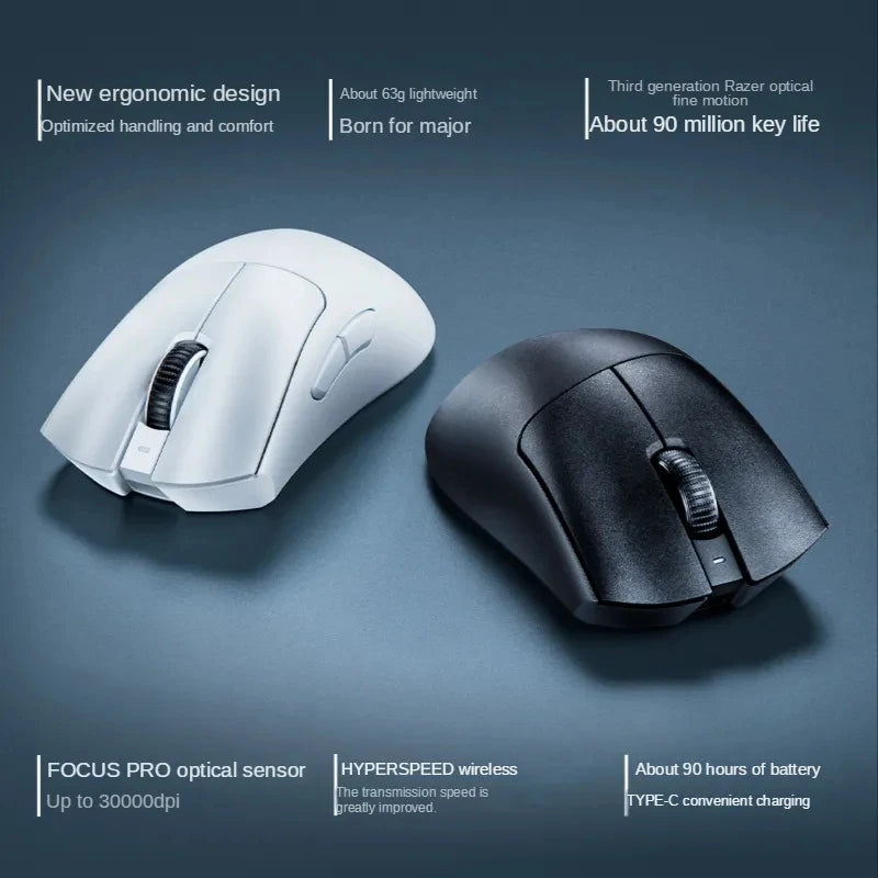 Original Razer Series Wired Mouse And DeathAdder V3 Pro Wireless Gaming Mouse 63g Ultra Lightweight 30K DPI Optical Sensor Mice