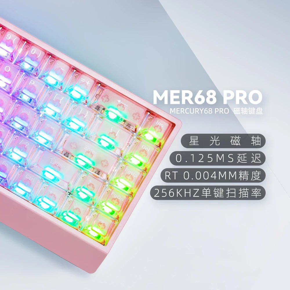 IROK Carotmas Mercury68 Magnetic Switch Mechanical Keyboards 8K 68keys RT0.004mm Low Delay Custom Wired Gaming Keyboard PC Gifts
