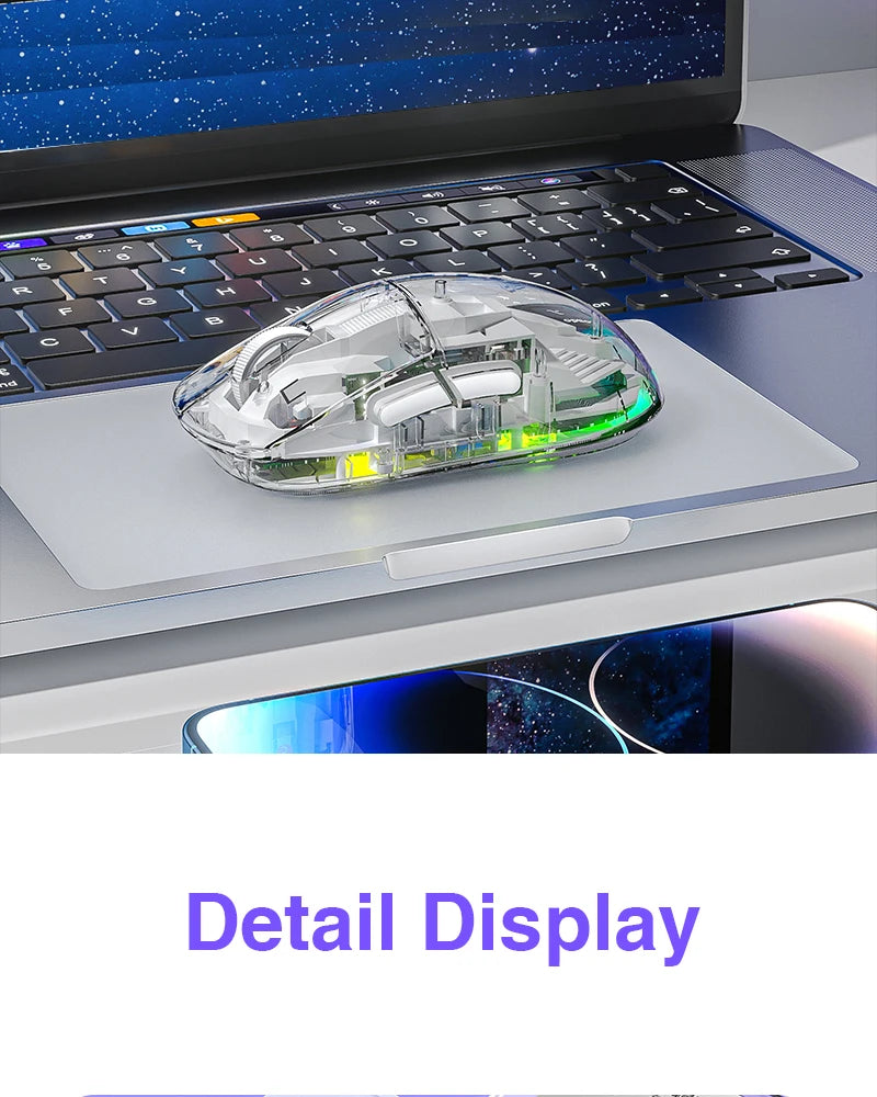 AULA SC660 Wireless Mouse Bluetooth Gaming Mouse 10000DPI Optical Sensor Macro Programmable Ergonomic Mice For Laptop PC Gamer