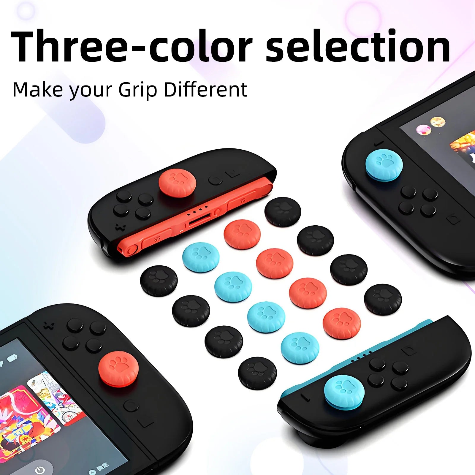 6pcs Thumb Stick Grip Caps for Nintendo Switch 2 Joy-Con Joystick Cover Switch2 Thumbstick Silicone Case Controller Accessories