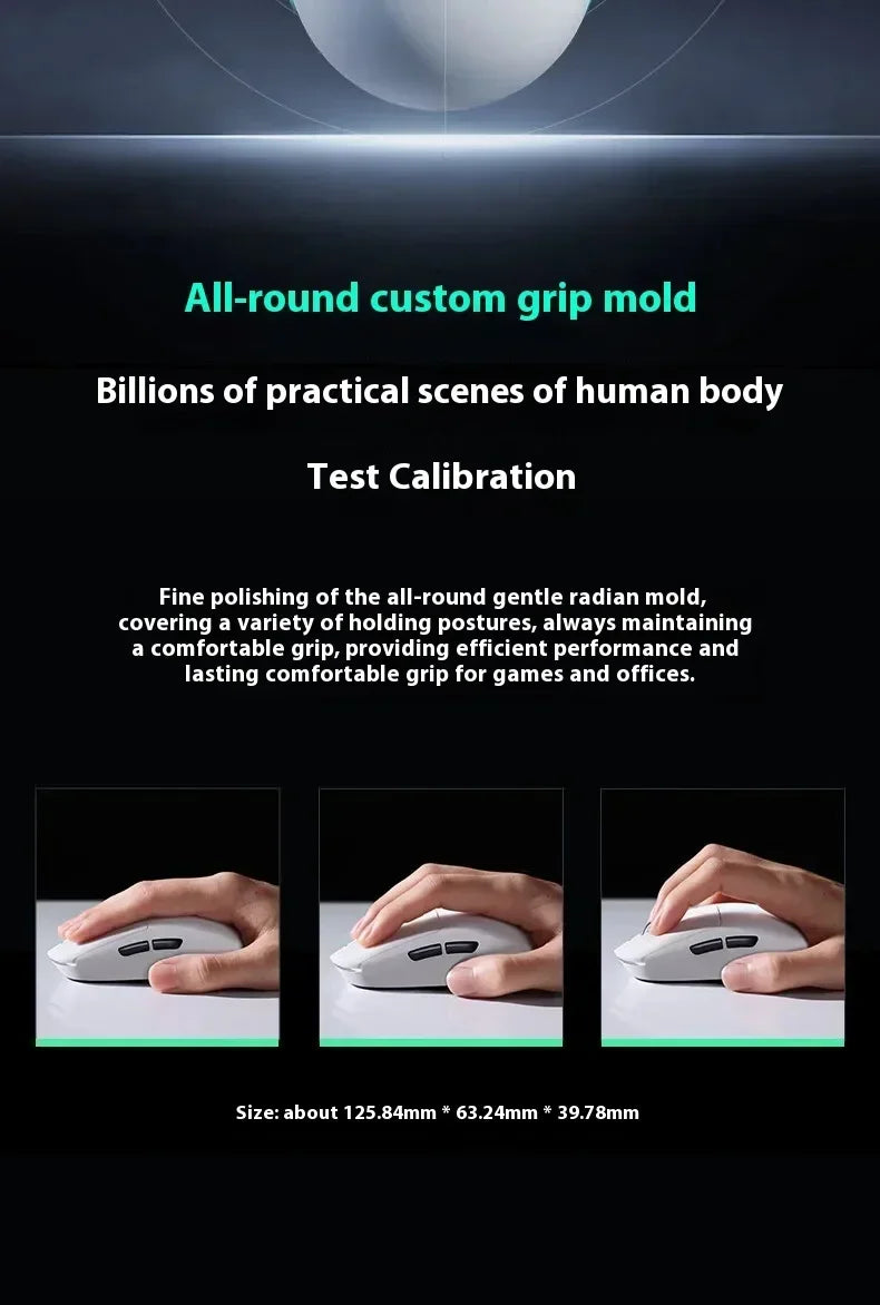 MCHOSE A7 Series Mouse PAW3950 8K Top Speed Receiver Ergonomics 2.4G Wireless Gaming E-Sports Mice Customized PC Accessory Gifts